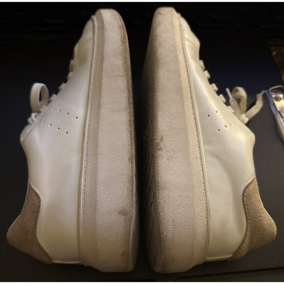 Time and Tru Sneakers Women's size 8 US Classic Court Casual White Gold - Picture 10 of 13